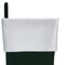 Haute Decor Velveteen Dark Green HangRight� Stocking with White Cuff - 20 inches - 2-Pack - Classic Christmas Stockings That Hang Just Right from Your Holiday Mantel